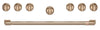 Café Handle and Knob Set for 36\" Range in Brushed Bronze - CXPR6HKPTBZ