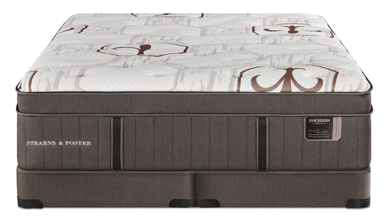 Stearns & Foster Founders Collection Cardiff City Eurotop Low-Profile King Mattress Set