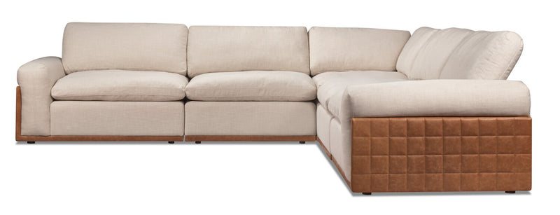 Avalon 5-Piece Sectional - Taupe 