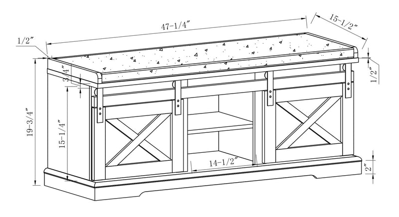 Gavin Bench with Shoe Storage