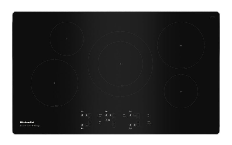 KitchenAid 36\" Sensor Induction Cooktop - KCIG556JSS