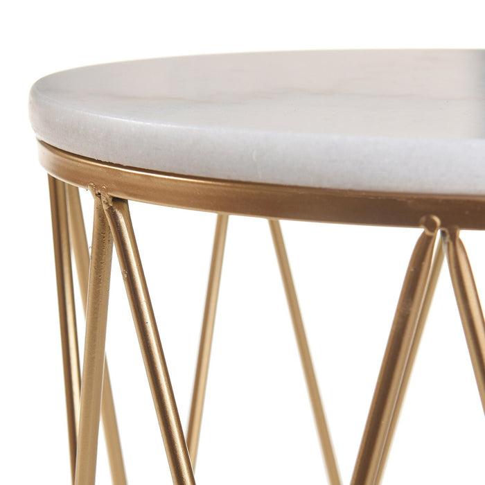 Dalilah 2-Piece Accent Table Package - Gold