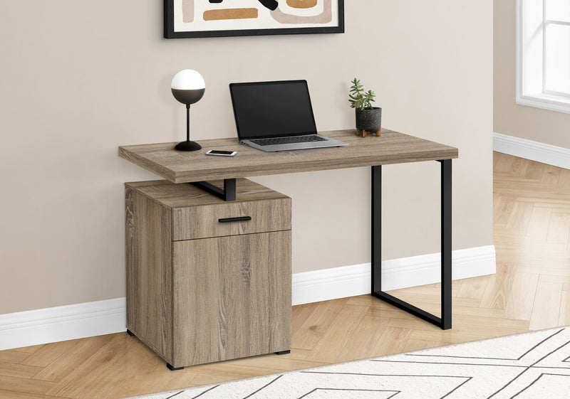 Remi Reversible Desk - Taupe