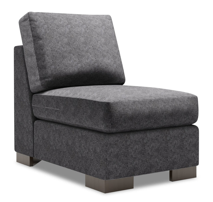 Sofa Lab Track Armless Chair - Luxury Charcoal