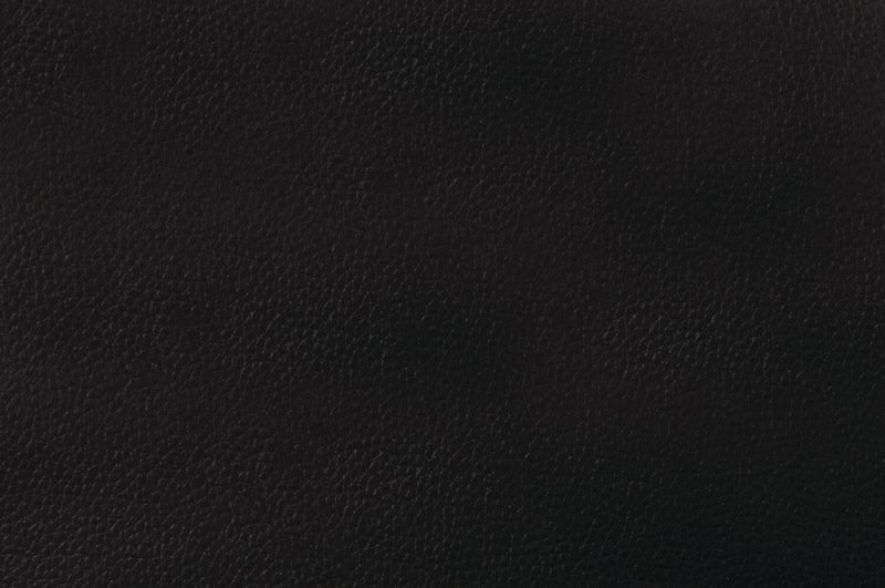 June Leather-Look Fabric Futon - Black