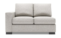 Sofa Lab Track LAF Loveseat - Luxury Silver 