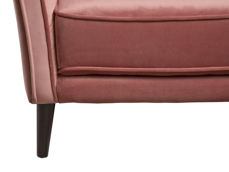 Brinley Velvet Accent Chair - Pink