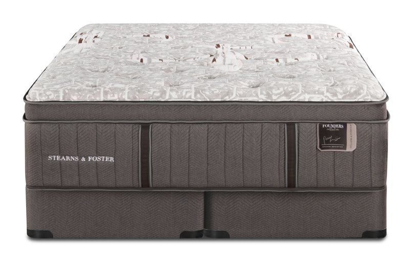 Stearns & Foster Founders Collection Derby County Eurotop Split Queen Mattress Set