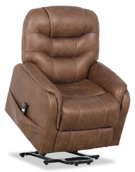 Landon Power Lift Reclining Chair - Brown