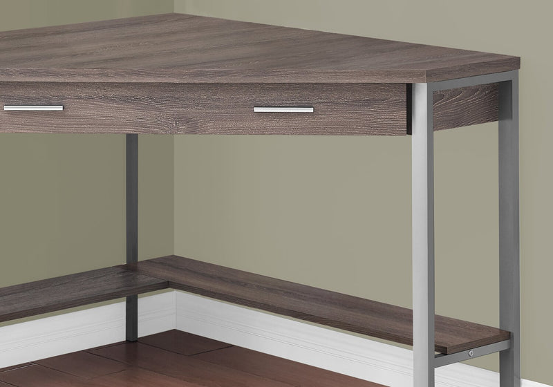 Christiana Corner Desk - Dark Taupe