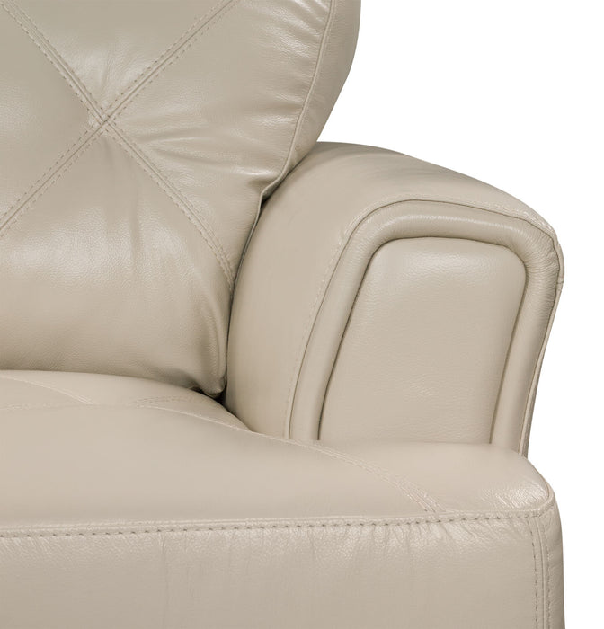 Vita 100% Genuine Leather Loveseat - Smoke