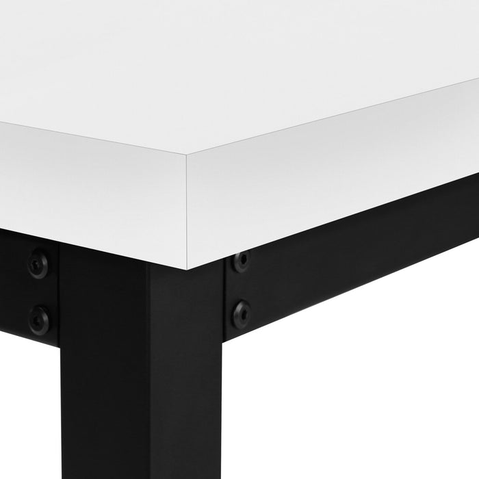 Kai Height-Adjustable Desk - White/Black