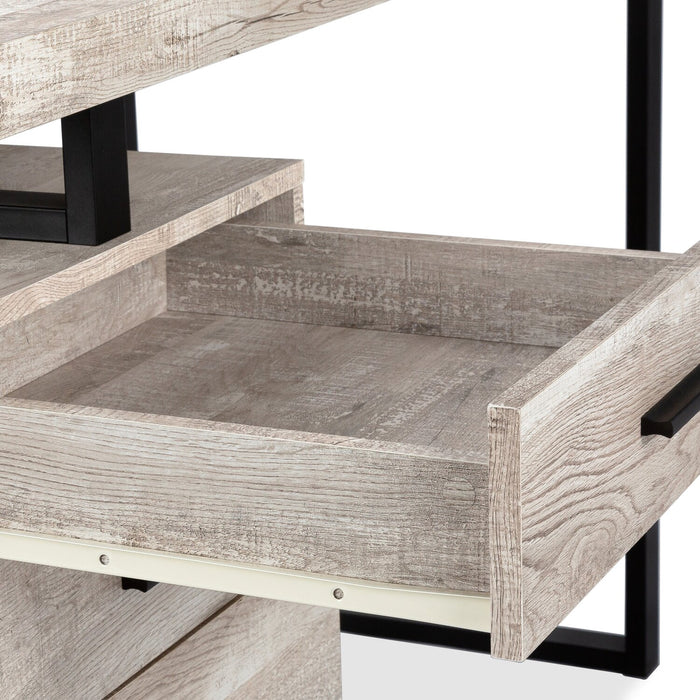 Clayton Reversible Desk - Dark Taupe