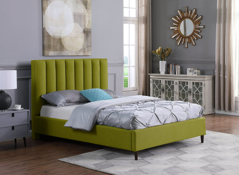 Rain Full Platform Bed - Green