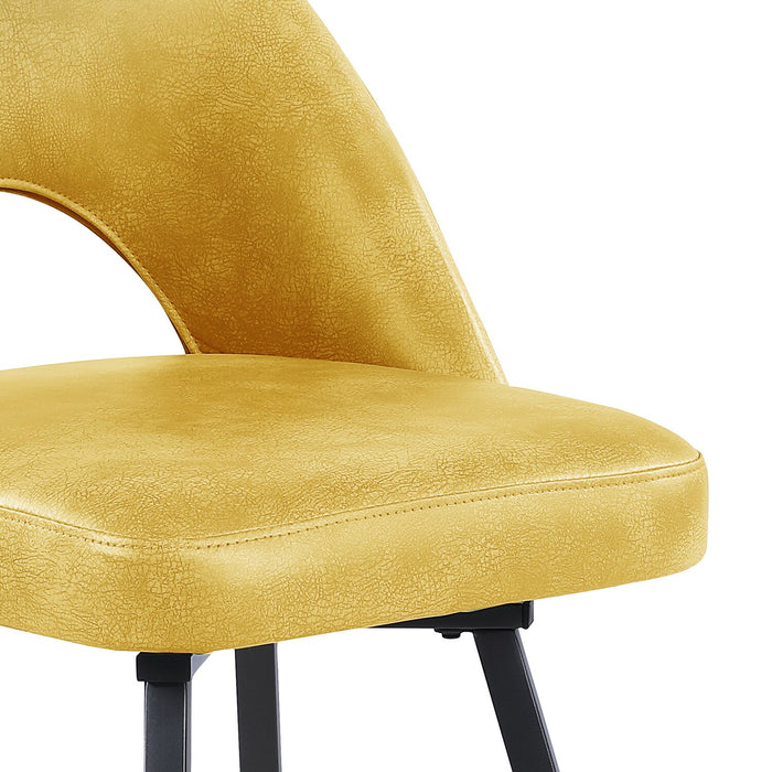 Bay Swivel Counter-Height Stool - Yellow