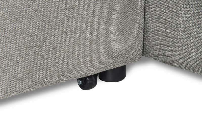Savvy 2-Piece Left-Facing Linen-Look Sleeper Sectional