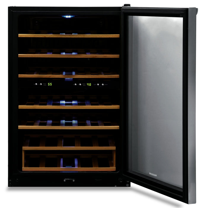 Frigidaire 4.4 Cu. Ft. 45-Bottle Two-Zone Wine Cooler - FRWW4543AS 