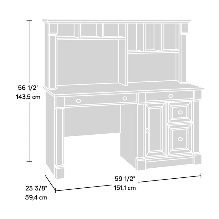 Palladia Desk with Hutch - Select Cherry 
