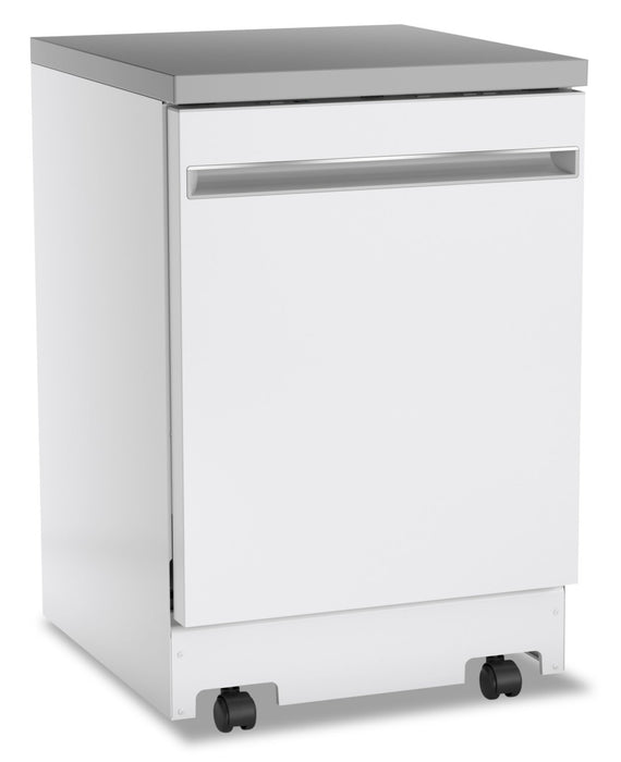 GE 24\" Portable Top-Control Dishwasher - GPT225SGLWW