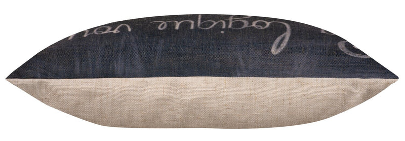Quote Accent Pillow I - Black 