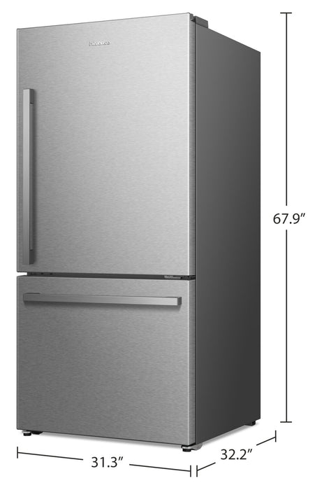 Hisense 22.3 Cu. Ft. Bottom-Freezer Refrigerator - RB22A2FSE