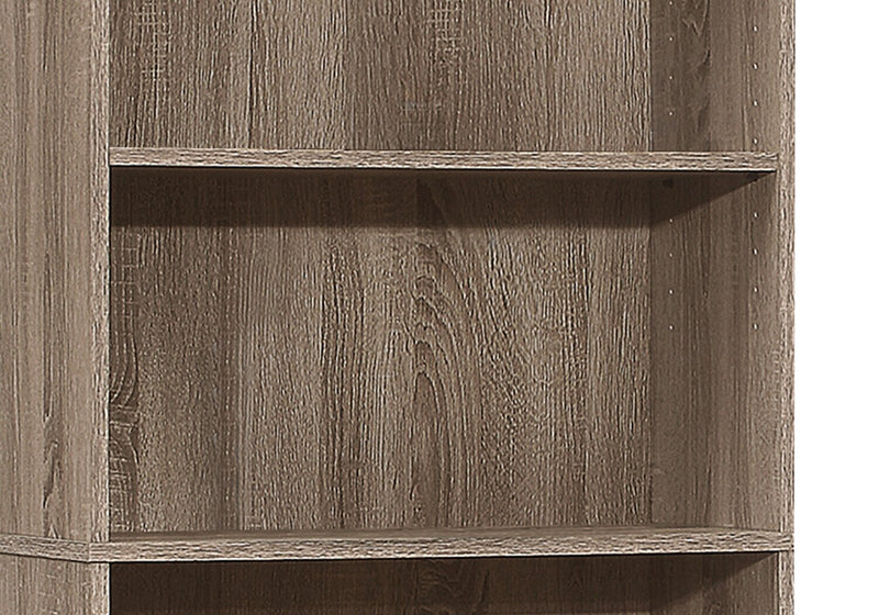 Slade 5-Shelf Bookcase - Dark Taupe 