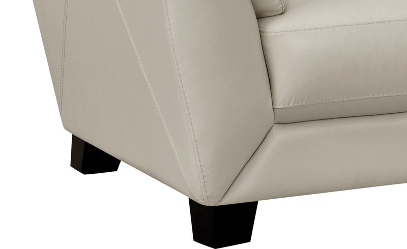 Lusso Genuine Leather Sofa – Smoke
