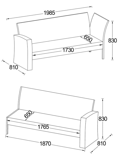 Bergen 2-Piece Patio Sectional