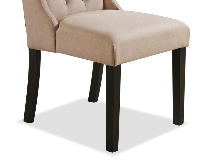 York Wingback Dining Chair - Taupe