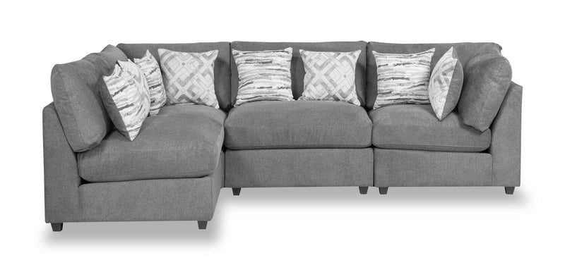 Evolve 4-Piece Sectional - Charcoal