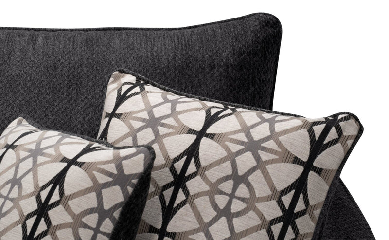 Febe Chenille Sofa - Charcoal
