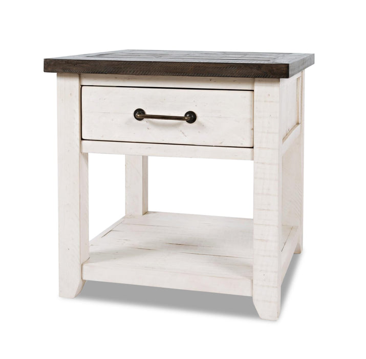 Morgan End Table - White