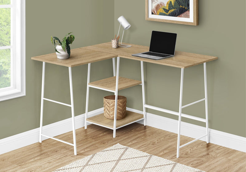 Evlin Corner Desk - Natural