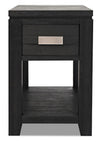 Bronx Chairside Table - Charcoal