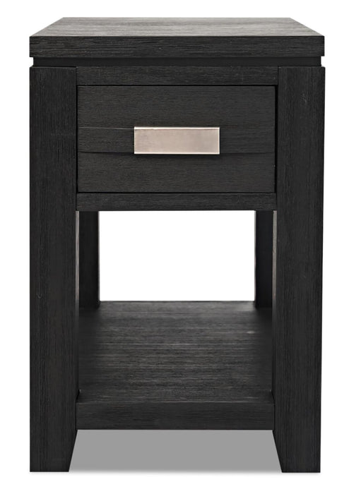 Bronx Chairside Table - Charcoal