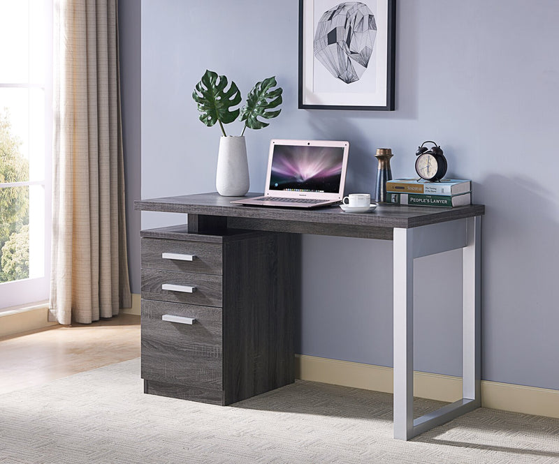 Oscar Reversible Desk - Distressed Grey