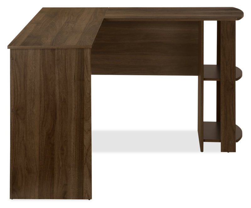 Eason L-Shaped Desk - Walnut