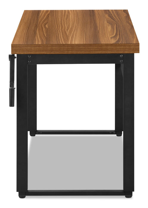 Kai Height-Adjustable Desk - Walnut