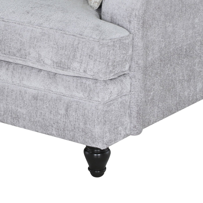 Bellmont Chenille Loveseat - Platinum