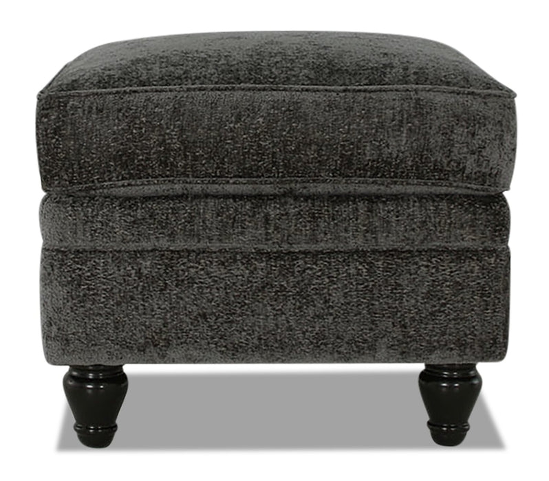 Bellmont Chenille Ottoman - Charcoal