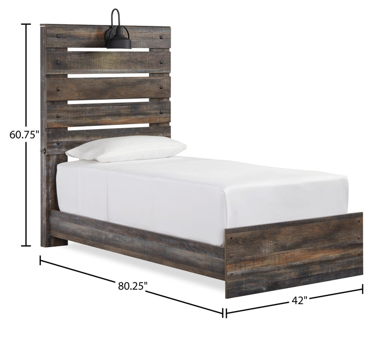 Abby Twin Bed - Brown
