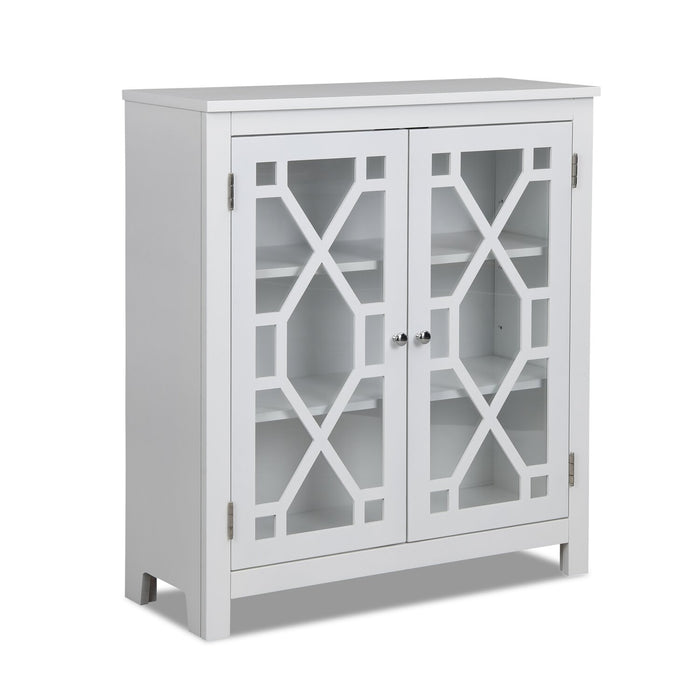 Clary Accent Cabinet - White