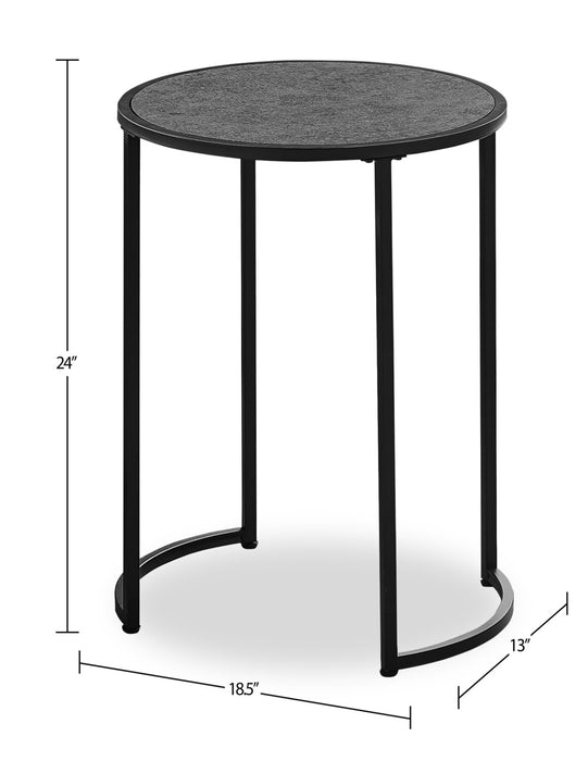 Jacki Chairside Table - Grey 