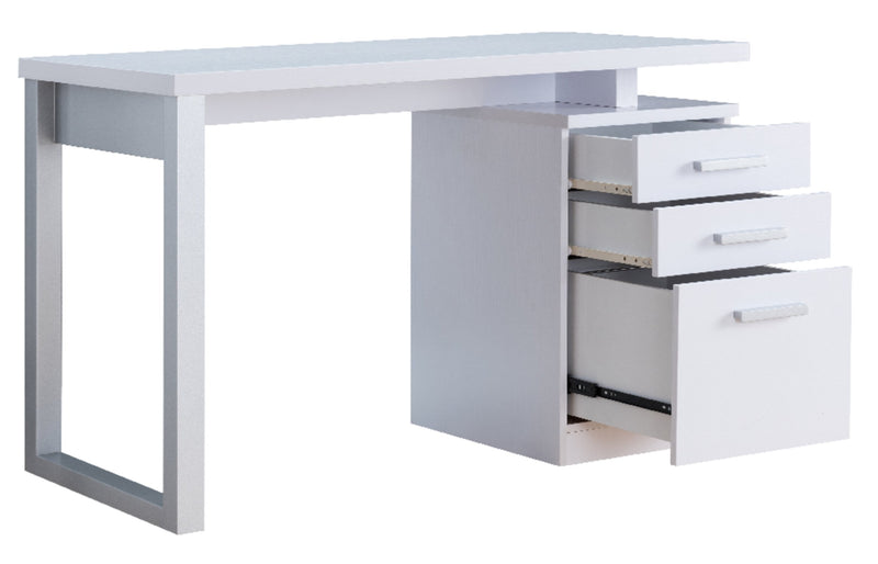 Oscar Reversible Desk - White