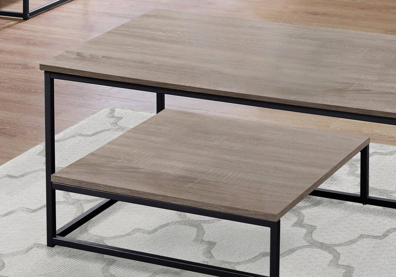Jules 3-Piece Coffee and Two End Tables Package - Dark Taupe 