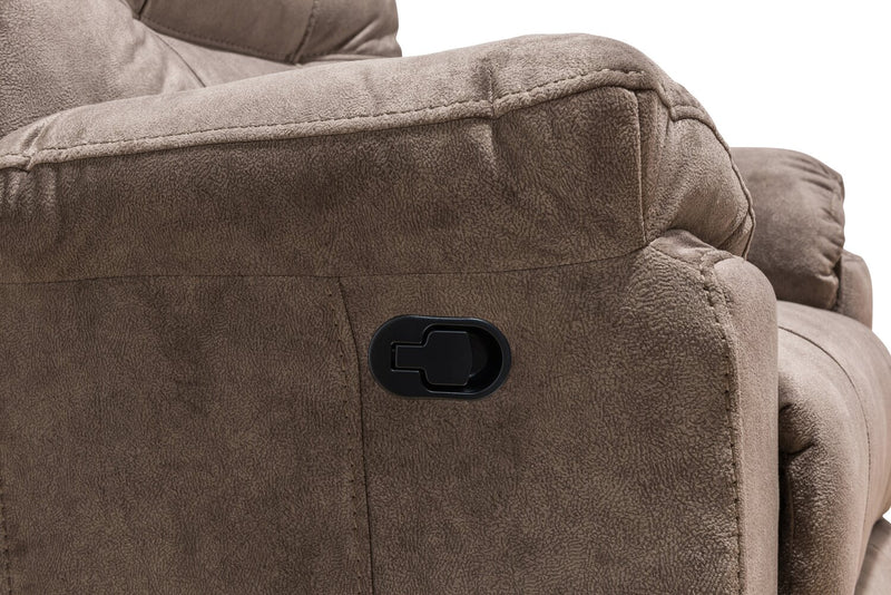 Gybson Polyester Recliner - Latte