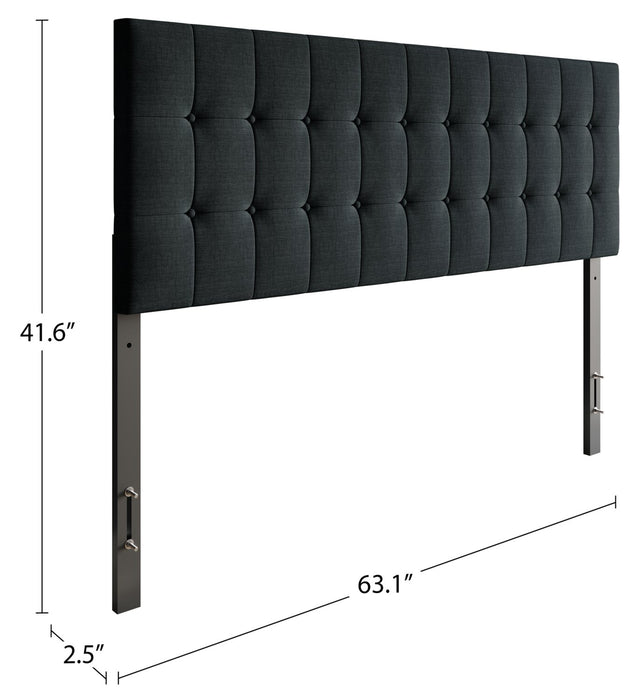 Ellis Queen Headboard - Charcoal