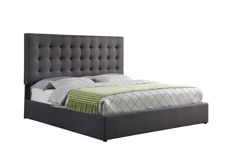 Jace Storage King Bed - Grey