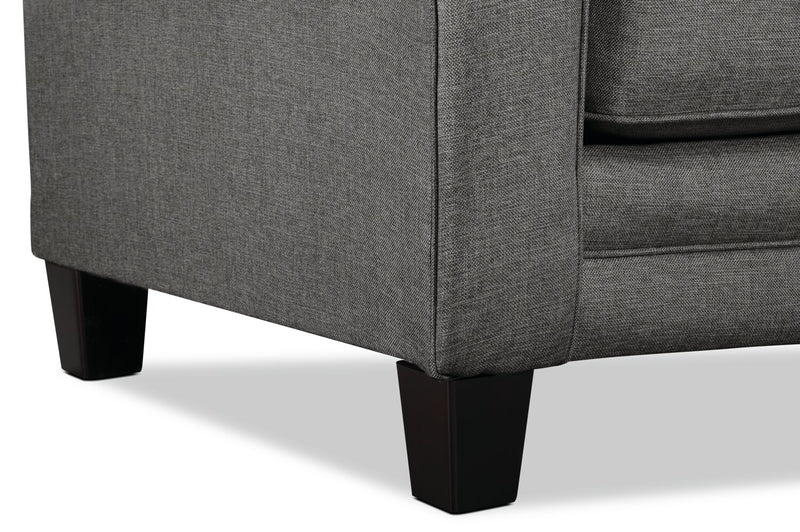Tula Fabric Loveseat - Steel
