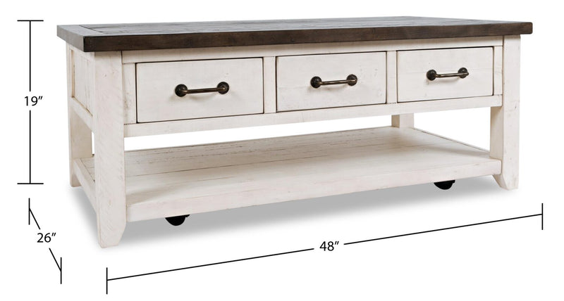 Morgan Coffee Table - White